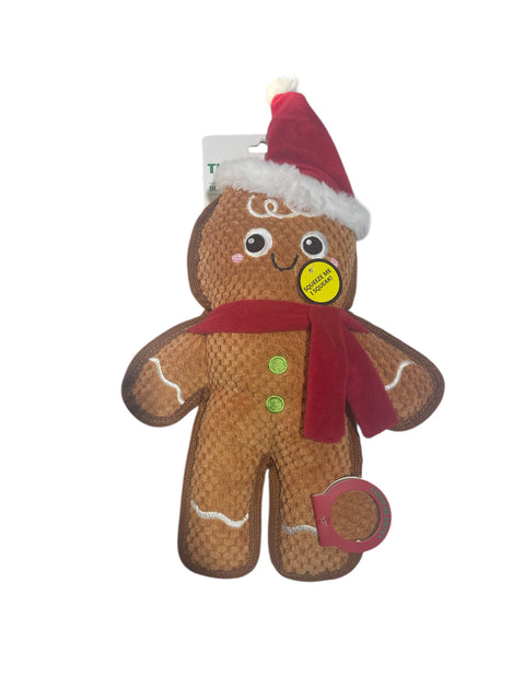 tuff toys gingerbread man 13 in squeaker