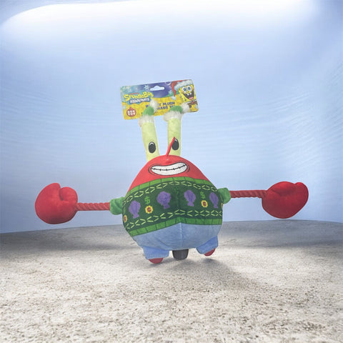 spongebob squarepants dog toy mr krabs