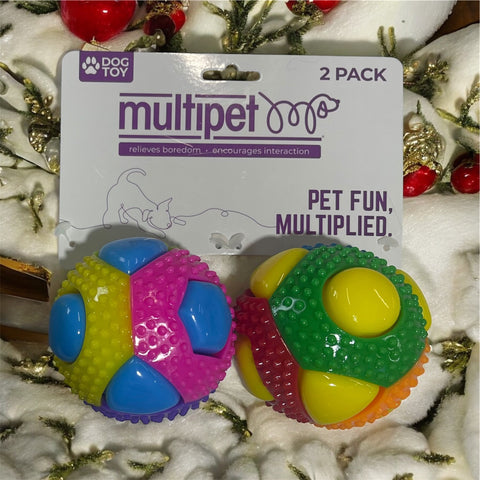 multipet dog toy 2 pack 3 “
