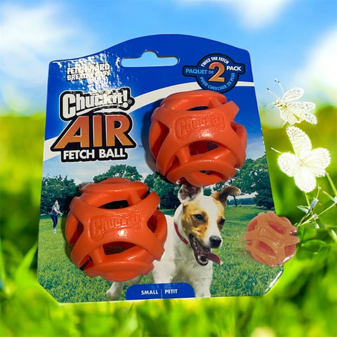 chuck it air fetch ball small 2” 2 pack