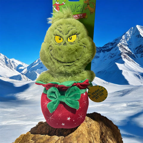 grinch dog toy holly day collection 11”