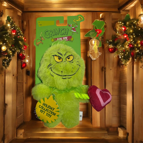 grinch dog toy 7”