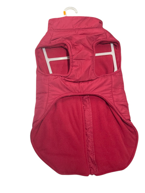 pet apparel dog jacket large size red color