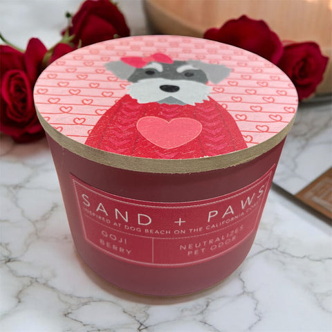 sand and paws candle goji berry