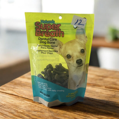 natural belly bone dental care with prebiotics and probiotics 8oz 21mini treats for dogs 4-18 lbs