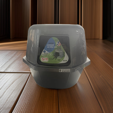 cat litter box enclosed