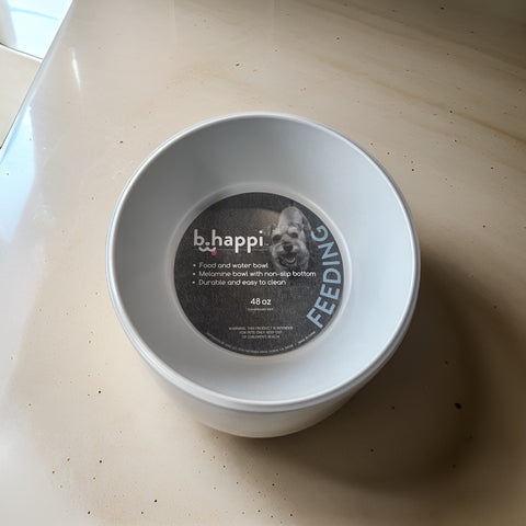 b happy dog food and water bowl 48 oz melamine bowl easy to clean