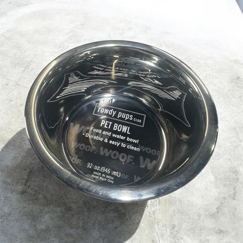 rowdy pups eat bowl 32 oz 6.5roun-2.5 h