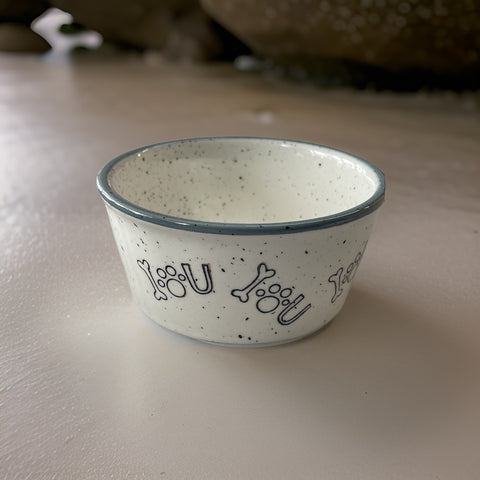 pet bowl ceramic 4.5x2 inches