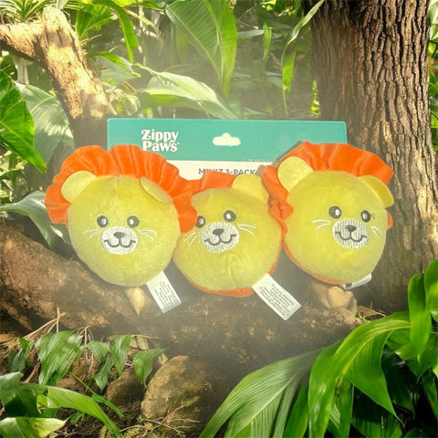 zippy paws 3 pack lions