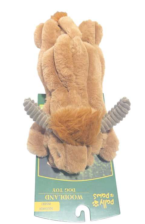 pally paws woodland dog toy squeaker inside ! 13’’