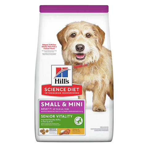 Hill's® Science Diet® Senior Vitality Small Breed Adult Senior 7+ Dry Dog Food - Chicken & Rice