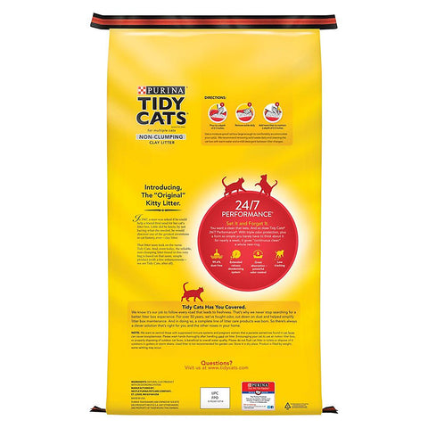 Purina® Tidy Cats® 24/7 Performance Non-Clumping Multi-Cat Clay Cat Litter - Low Dust 40lbs