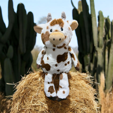 dog toy cow squeak and crinkle 19”
