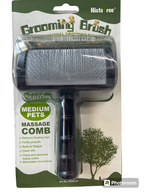 grooming slicker brush medium size