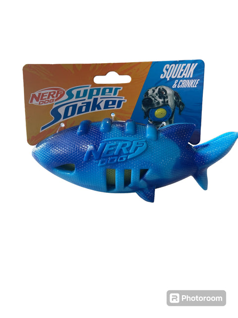 nerf dog super soaker squeak and crinkle