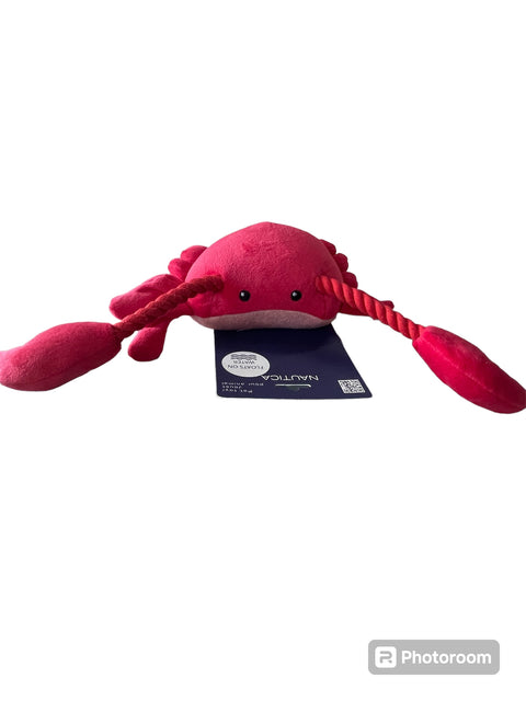 náutica pet toy red crab floats on water