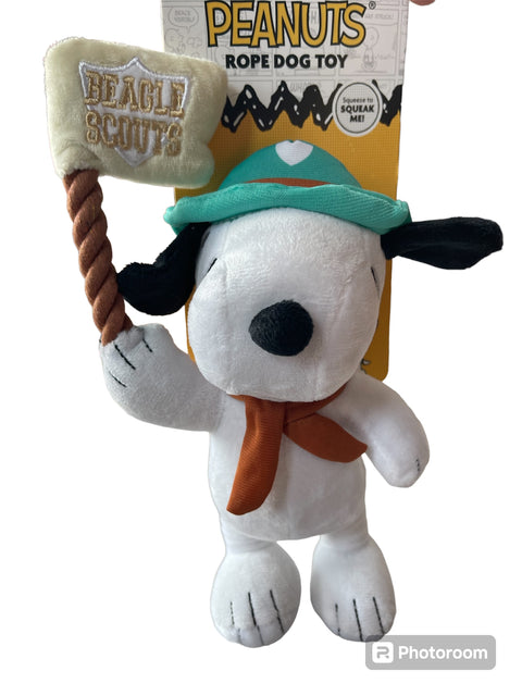 peanuts rope dog toy