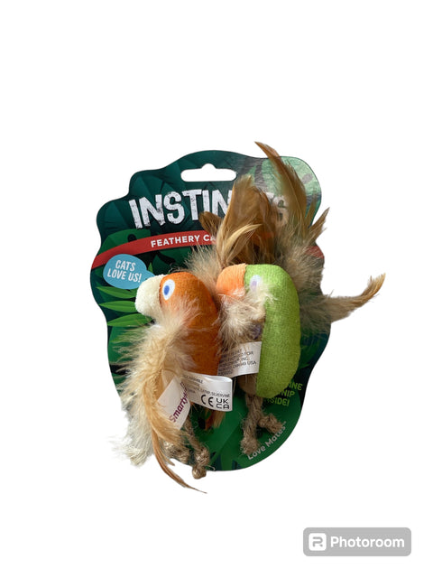 instincts feather cat toy