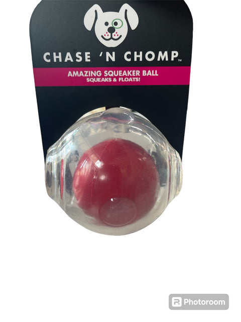 chase and chomp squeaker ball and floats