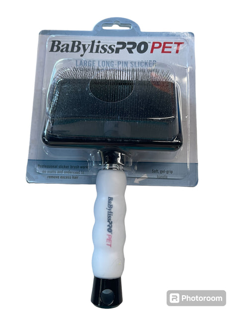 babyliss pro pet large long pin slicker for large breeds with medium long coats