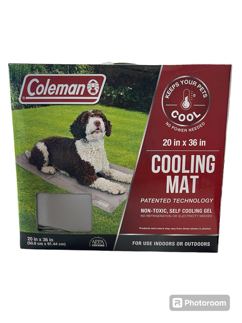 coleman cooling mat 20x36 gray