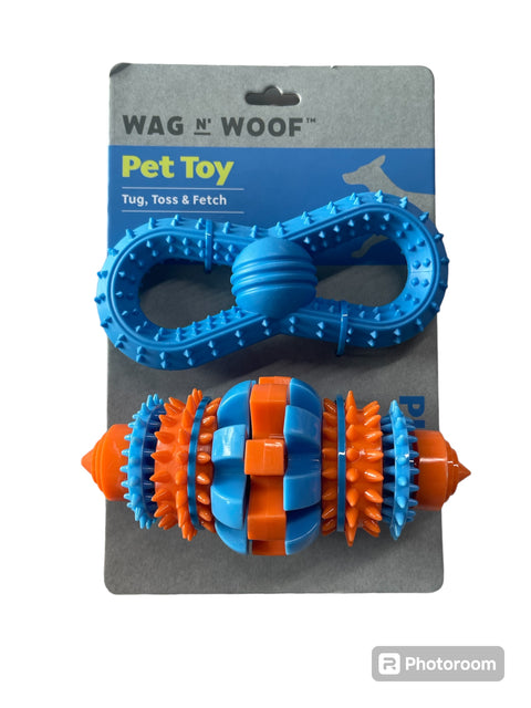 wag and woof pet toy tug toss and fetch