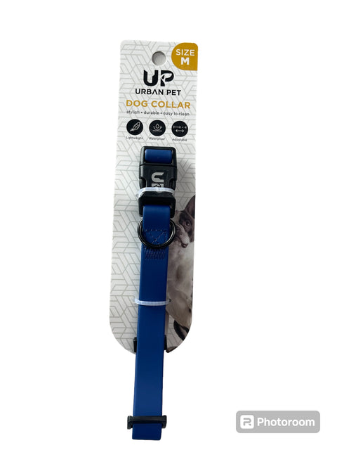 up urban pet dog collar blue