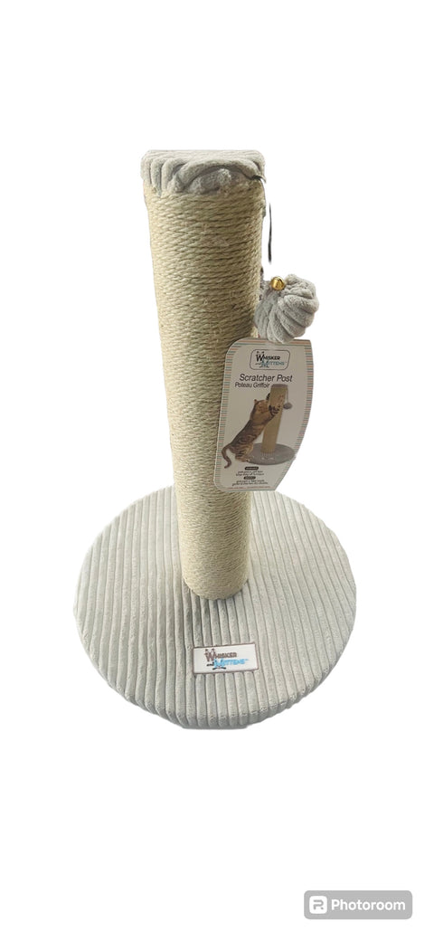 cat tree scratcher 18 inches tall gray