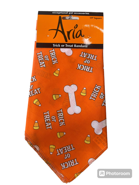 aria trick or treat bandana