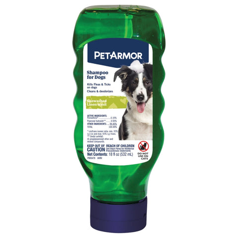 PetArmor Flea & Tick Sunwashed Linen Scent Dog Shampoo, 18-oz bottle