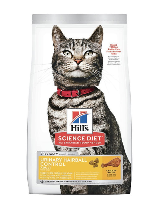 Hill's Science Diet Adult Urinary Hairball Control Chicken Recipe Cat Food- 7lb Bag