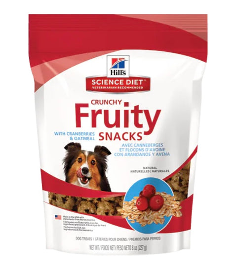 Hill's Natural Fruity Crunchy Snacks with Apples & Oatmeal Dog Treats 8oz