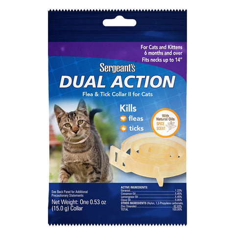 Sergeant's Dual-Action Flea & Tick Collar II for Cats