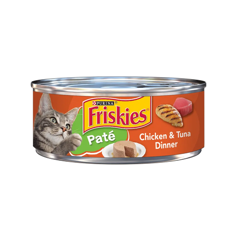 Friskies Wet Cat Food- Paté Chicken and Tuna Dinner