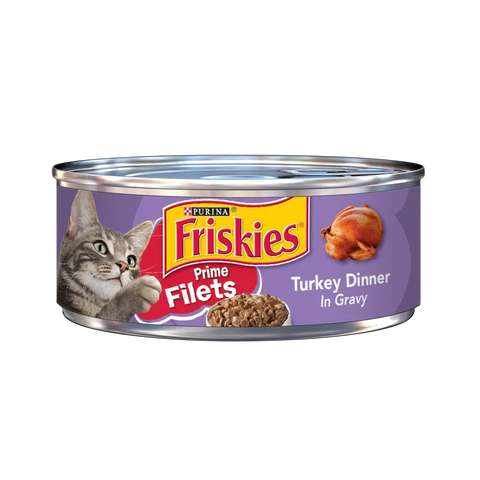 Friskies Wet Cat Food- Prime Filets Turkey Dinner in Gravy