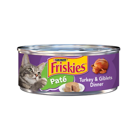 Friskies Wet Cat Food- Paté Turkey and Giblets Dinner