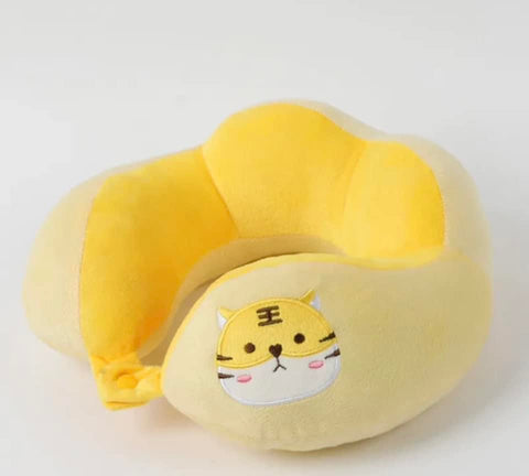 Yellow Tiger Chin Pillow