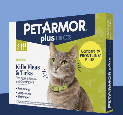 PetArmor® Plus Flea & Tick Topical for Cats 3pk