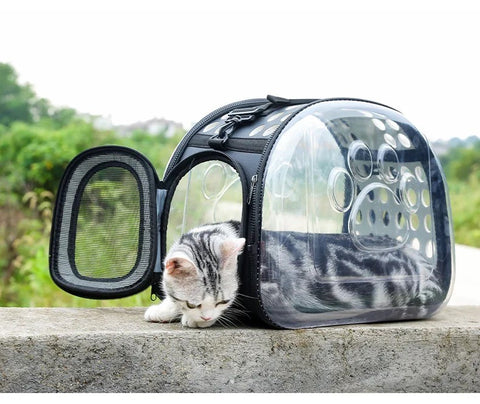 Pet Carrier Travel Bag- Clear design