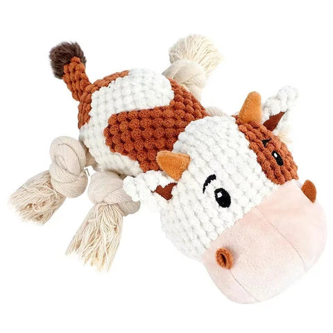Brown & White Cow Soft Plush Toy