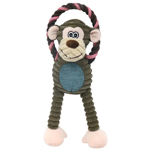 Plush gnaw toys- monkey, lion, elephant