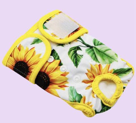 Pet Diaper for Female- Sun Flower