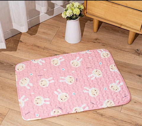 Cooling Blanket Crate Sleeping Bed- Pink Rabbit